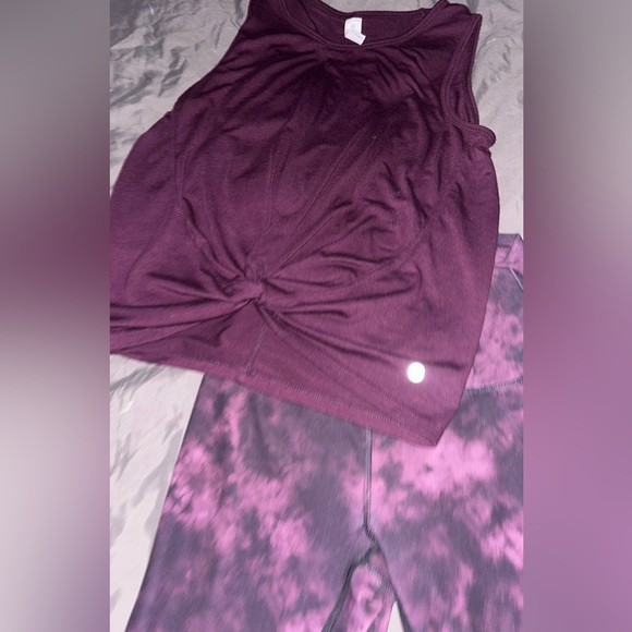 BUNDLE $25 Yogalicious Purple Tank Top, RBX Purple Yoga Pants - Picture 2 of 4